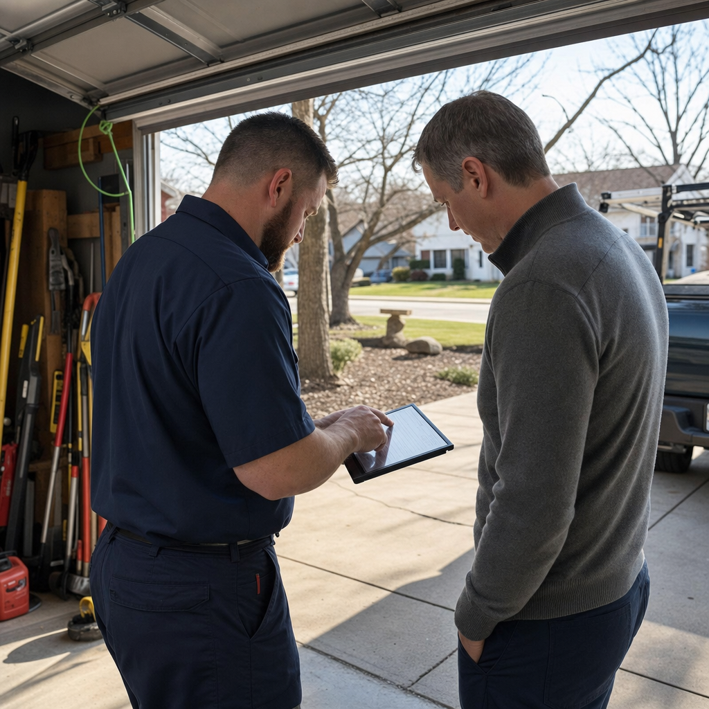 Garage Door Spring Replacement Cost in Cleveland, OH | Landmark Garage Door Installation Greater Cleveland